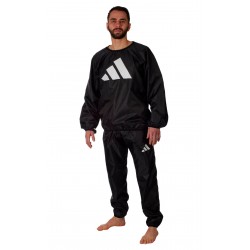 adidas sweat suit, sauna...