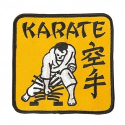 Patch Karate in geel