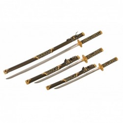 Decorative sword black/gold